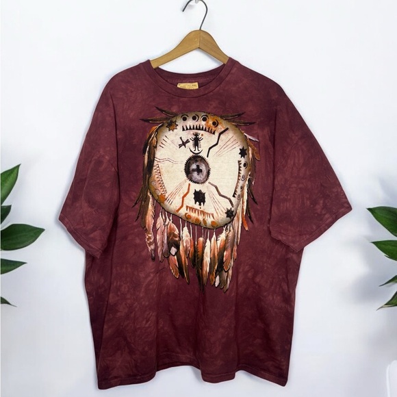 THE MOUNTAIN Vintage 90s Niagara Falls Canada Native American Tribal Graphic T - Picture 9 of 9